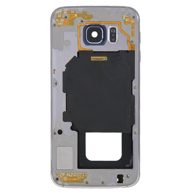 Per Galaxy S6 / G920F Copertura completa dell'alloggiamento (alloggiamento anteriore LCD cornice cornice + piastra posteriore alloggiamento pannello obiettivo fotocamera), For Galaxy S6 / G920F, For Samsung Galaxy S6 / G920F