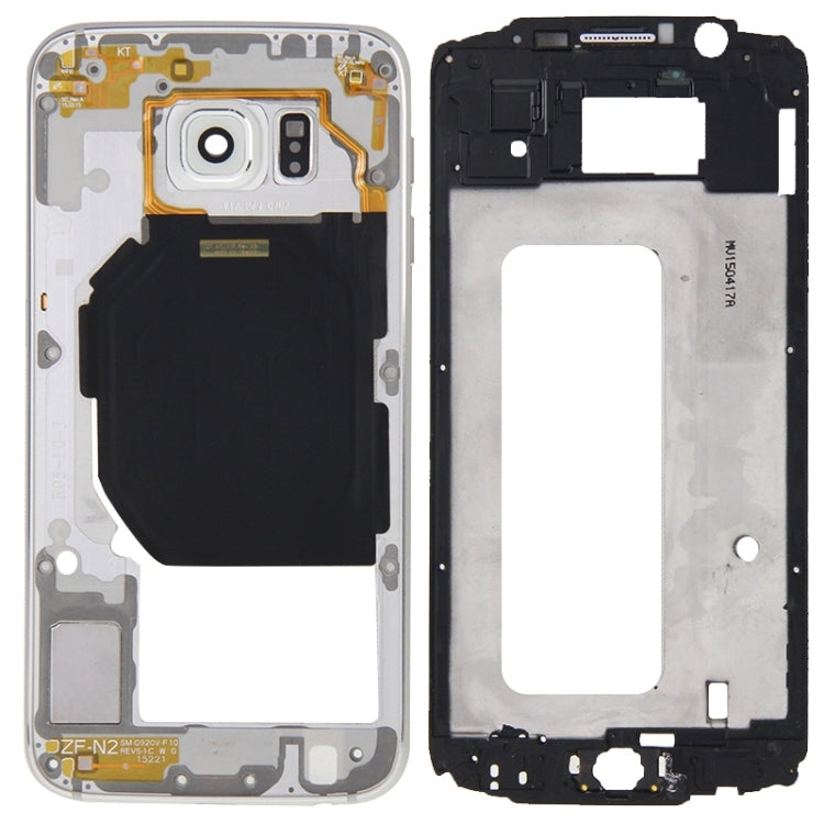 Per Galaxy S6 / G920F Copertura completa dell'alloggiamento (alloggiamento anteriore LCD cornice cornice + piastra posteriore alloggiamento pannello obiettivo fotocamera), For Galaxy S6 / G920F, For Samsung Galaxy S6 / G920F