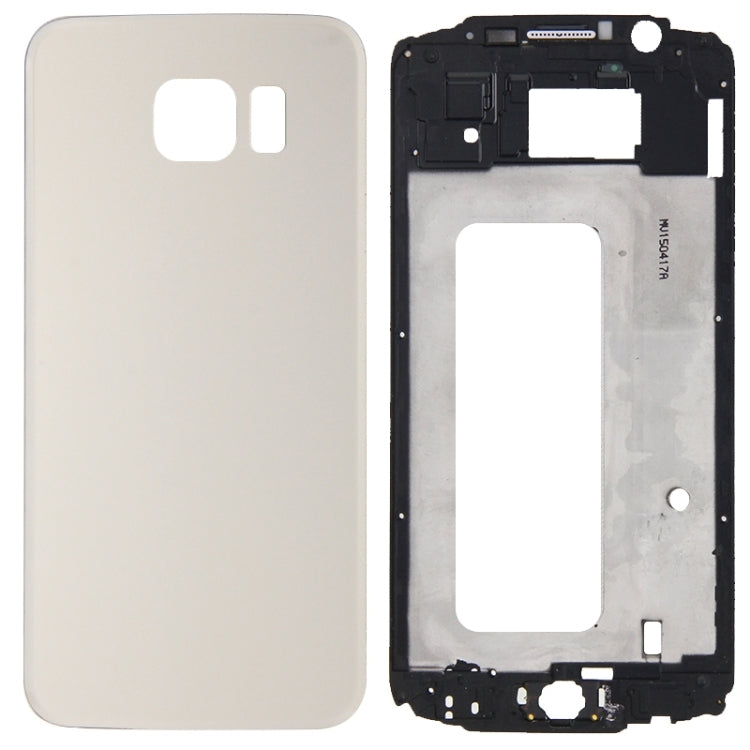 Per Galaxy S6 / G920F Copertura completa dell'alloggiamento (alloggiamento anteriore cornice LCD cornice + cover posteriore batteria), For Galaxy S6 / G920F