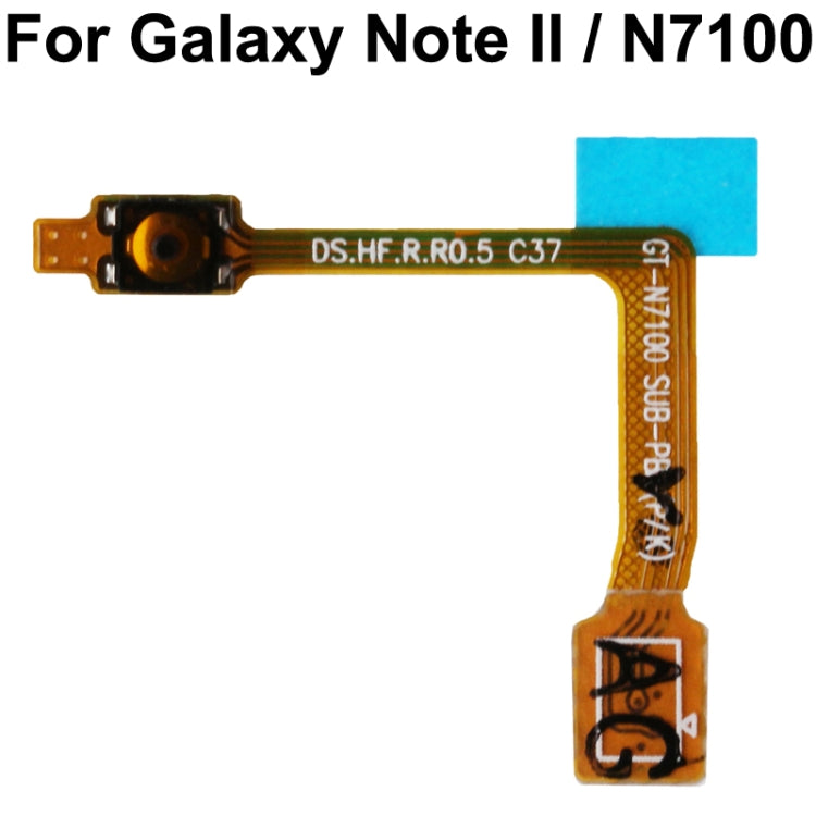 Original Power Button Flex Cable For Galaxy Note II / N7100, For Galaxy Note II / N7100