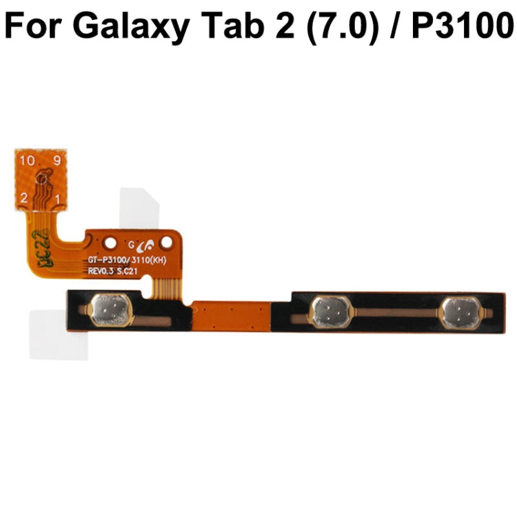 For Galaxy Tab 2 (7.0) / P3100 Original Power Button Volume Flex Cable, For Galaxy Tab 2 (7.0) / P3100