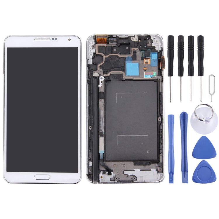 Display LCD originale + pannello touch con cornice per Galaxy Note III / N900, For Galaxy Note 3 / N900