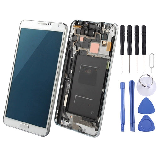 Display LCD originale + pannello touch con cornice per Galaxy Note III / N9006, For Galaxy Note III / N9006 Black, For Galaxy Note III / N9006 White