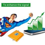 Amplificatore di segnale/ripetitore di segnale mobile LED WCDMA 2100 MHz e GSM 900 MHz con antenna a ventosa, WCDMA&GSM