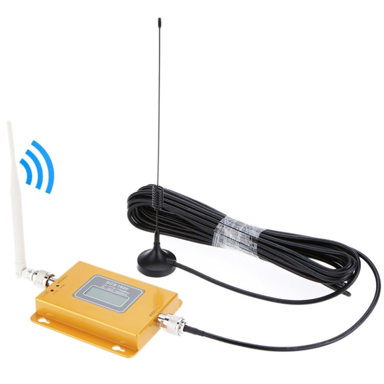 Amplificatore di segnale per telefono cellulare DCS 1800 MHz/ripetitore di segnale LCD con antenna a ventosa, DCS 1800MHz