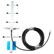 Ripetitore di segnale per telefono cellulare GSM 900 con schermo + antenna (Copertura: 150 metri quadrati circa), GSM 900