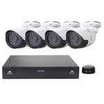 Kit NVR 4CH con telecamera IP bullet 720P e visione notturna IR
