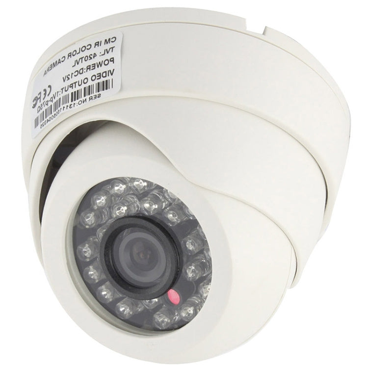 Telecamera a infrarossi a colori in materiale ABS CMOS 420TVL con obiettivo da 3,6 mm con 24 LED, distanza IR: 20 m, with 24 LED