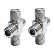 100 pezzi da 1 F femmina a 3 F femmina Jack 4 vie F Splitter TV connettore adattatore coassiale, 4 Way F Splitter