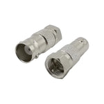 Connettore da jack BNC a spina F metallico 12cm