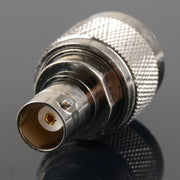 Adattatore connettore placcato in nichel da spina maschio UHF UG-273 a spina femmina BNC, UHF Male To BNC Female