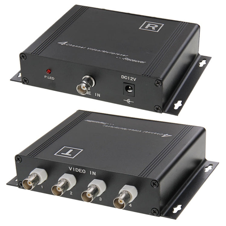 Trasmettitore e ricevitore video multiplexer 4 canali