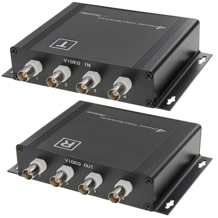 Trasmettitore e ricevitore video multiplexer 4 canali