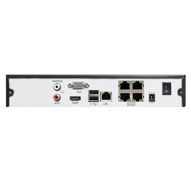 Videoregistratore digitale NVR 4 canali PoE con HDD