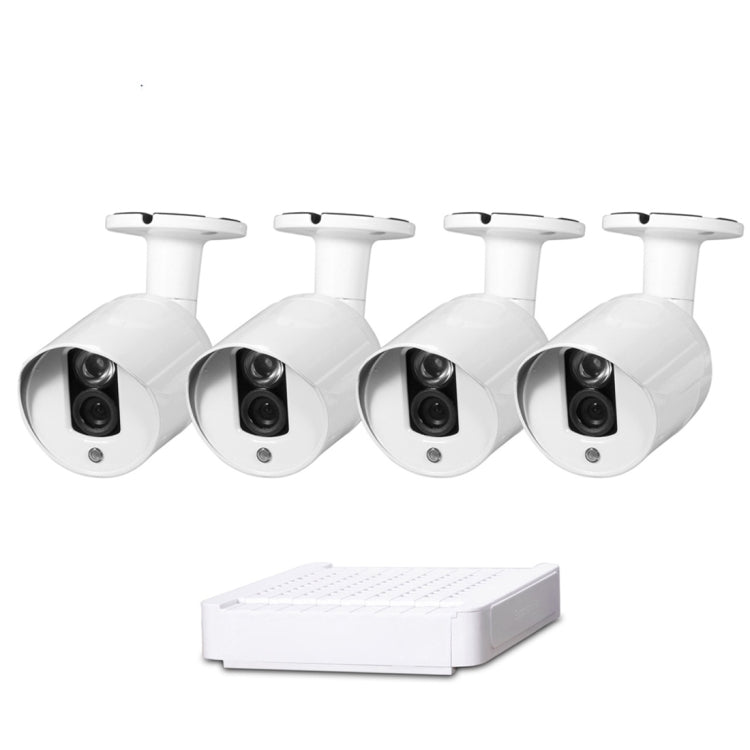 Kit NVR 4 canali 720P con telecamera IP 1.0 Mega Pixel