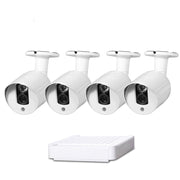 Kit NVR telecamera IP N4B3-Mini/L 4 canali 720P P2P ONVIF 1.0 Mega Pixel, supporto visione notturna/rilevamento movimento, distanza IR: 20 m, N4B3-Mini/L