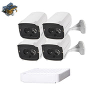 N4B7-Mini/L Kit NVR telecamera IP 4 canali 720P 1.0 Mega Pixel, supporto visione notturna/rilevamento movimento, distanza IR: 20 m, N4B7-Mini/L