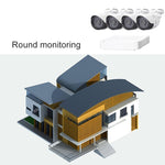 Kit NVR 4 canali con telecamere IP 720P 1MP IR 20m