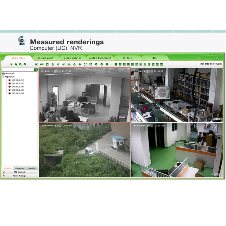 Kit NVR 4 canali 960P con 4 telecamere IP 1.3MP