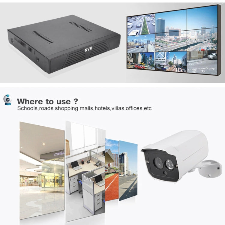 Kit NVR 4 canali 960P con 4 telecamere IP 1.3MP