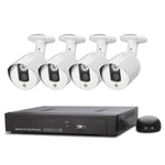 Kit NVR 4 canali 720P con telecamere IP 1MP e visione notturna