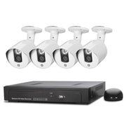Kit NVR telecamera IP N4B3Poe 4 canali 720P P2P ONVIF 1.0 Mega Pixel, supporto visione notturna/rilevamento movimento, distanza IR: 20 m, N4B3Poe/Kit