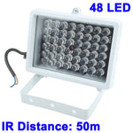 Luce ausiliaria a 48 LED per telecamera CCD, distanza IR: 50 m (ZT-48W), dimensioni: 9x12,5x8 cm