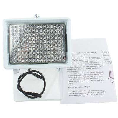 Luce ausiliaria a 140 LED per telecamera CCD, distanza IR: 150 m (ZT-140LF), dimensioni: 11x17x12,5 cm