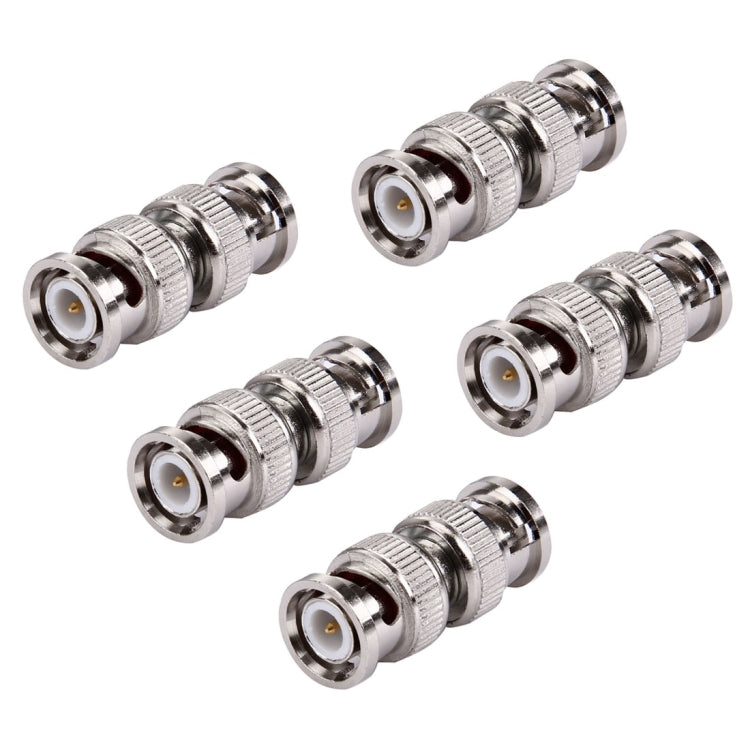 Connettore adattatore accoppiatore coassiale maschio-maschio BNC da 5 pezzi, BNC Male to Male