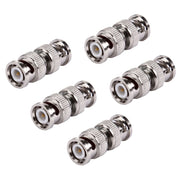 Connettore adattatore accoppiatore coassiale maschio-maschio BNC da 5 pezzi, BNC Male to Male