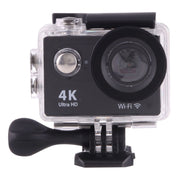 Fotocamera sportiva WiFi H9 4K Ultra HD1080P da 12 MP con schermo LCD da 2 pollici, obiettivo grandangolare da 170 gradi, impermeabile fino a 30 m, H9 4K (Black)