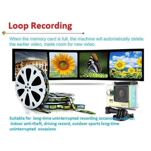 Fotocamera sportiva WiFi H9 4K Ultra HD 12MP impermeabile