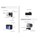 Fotocamera sportiva WiFi H9 4K Ultra HD 12MP impermeabile