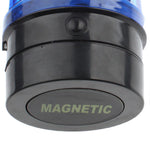 Spia stroboscopica a 6 LED per auto con forte base magnetica, Blue + Black, Red + Black, Yellow + Black