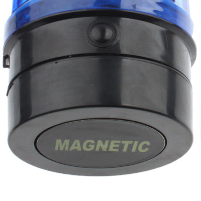 Spia stroboscopica a 6 LED per auto con forte base magnetica, Blue + Black, Red + Black, Yellow + Black