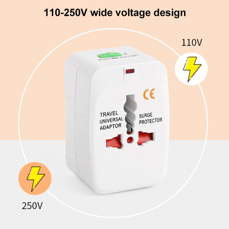 Adattatore da viaggio universale mondiale tutto in 1 (EU + AU + UK + US)., Travel Adaptor