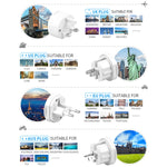 Adattatore universale da viaggio EU AU UK US