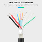 CY-201 Cavo USB 3.1 tipo C maschio a micro USB 2.0 femmina per Nokia N1, lunghezza cavo: 20 cm