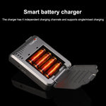 Caricabatterie universale TrustFire 4 slot per batterie 10430-185