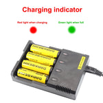 Caricabatterie universale per batterie al litio 10440-26650