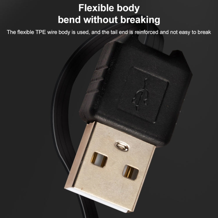 Cavo dati e caricabatterie USB retrattile per Motorola V3 / telefono cellulare / MP3 / MP4 / fotocamera digitale / GPS, lunghezza: 10 cm (può essere esteso fino a 80 cm), nero, USB 2.0 to Mini 5 Pin, USB 1.1 to Mini 5 Pin