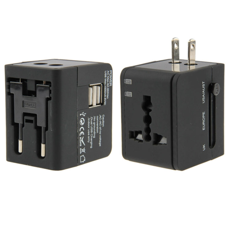 Adattatore universale da viaggio con 2 USB 2.1A
