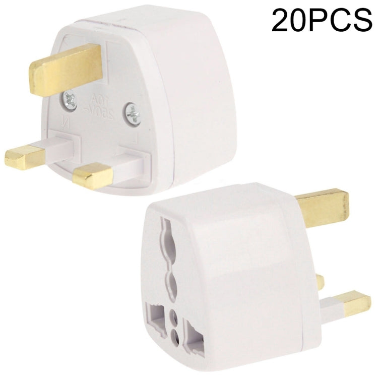 Adattatore da 20 pezzi, adattatore da viaggio con presa UK, UK Plug(20 PCS)