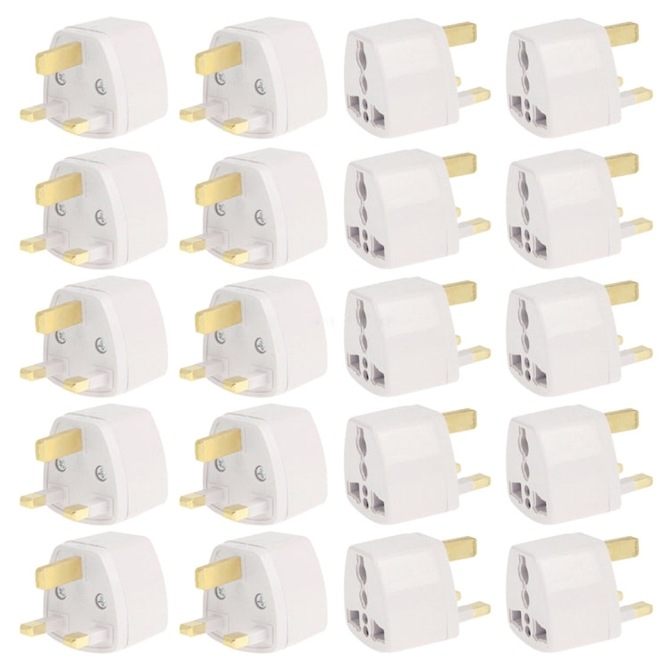 Adattatore da 20 pezzi, adattatore da viaggio con presa UK, UK Plug(20 PCS)