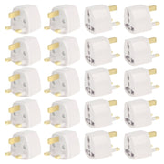 Adattatore da 20 pezzi, adattatore da viaggio con presa UK, UK Plug(20 PCS)
