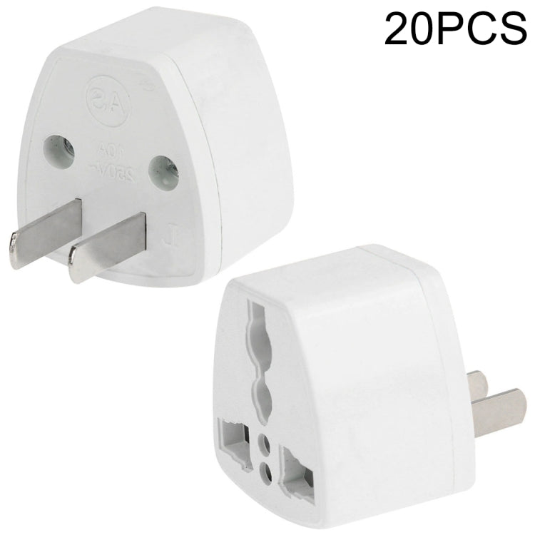 Adattatore per spina da viaggio per adattatore di alimentazione da parete da 20 pezzi, spina americana, US Plug(20 PCS)