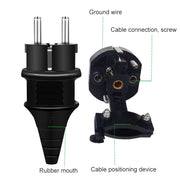 Adattatore per presa, alimentatore da viaggio con spina europea, EU Plug Male