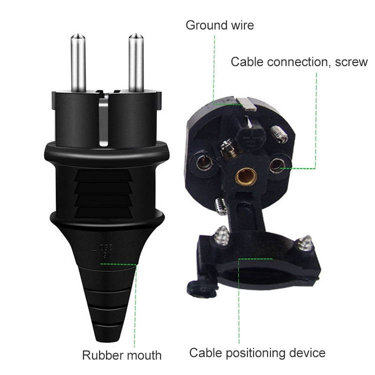 Adattatore per presa, alimentatore da viaggio con spina europea, EU Plug Male