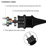 Adattatore presa con spina europea EU Plug maschio