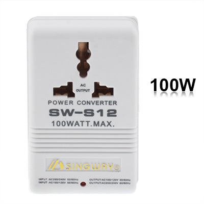 Adattatore per presa americana, convertitore di potenza da 100 W da AC117V a AC230V, 100W